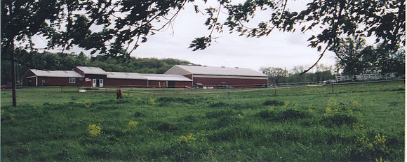 North side of barn as seen driving in