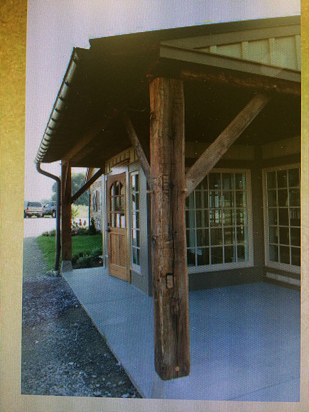 Like wood stone entrance